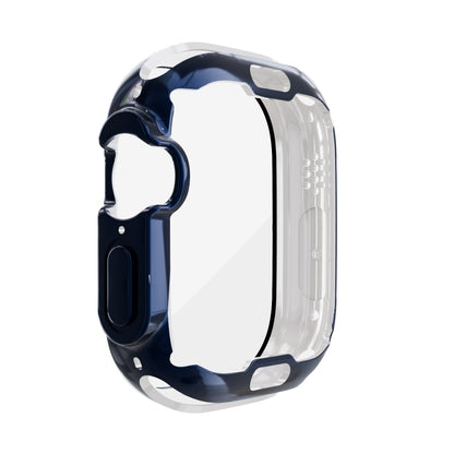 For Apple Watch 8 / 7 41mm All-inclusive Plating TPU Shockproof Case(Blue) - Watch Cases by buy2fix | Online Shopping UK | buy2fix