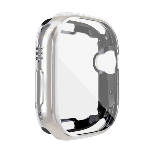 For Apple Watch 8 / 7 41mm All-inclusive Plating TPU Shockproof Case(Silvery) - Watch Cases by buy2fix | Online Shopping UK | buy2fix