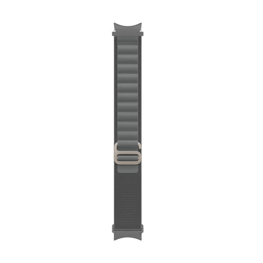 For Samsung Galaxy Watch5 / Watch5 Pro / Watch4 / Watch4 Classic Universal Nylon Loop Watch Band (Dark Gray) by buy2fix
