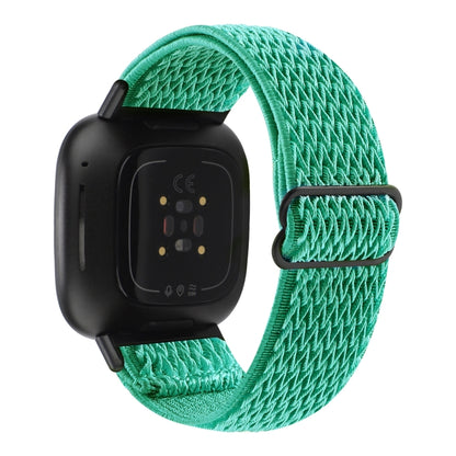 For Fitbit Versa 4 / Sense 2 Universal Wave Nylon Watch Band(Mint Green) - Watch Bands by buy2fix | Online Shopping UK | buy2fix