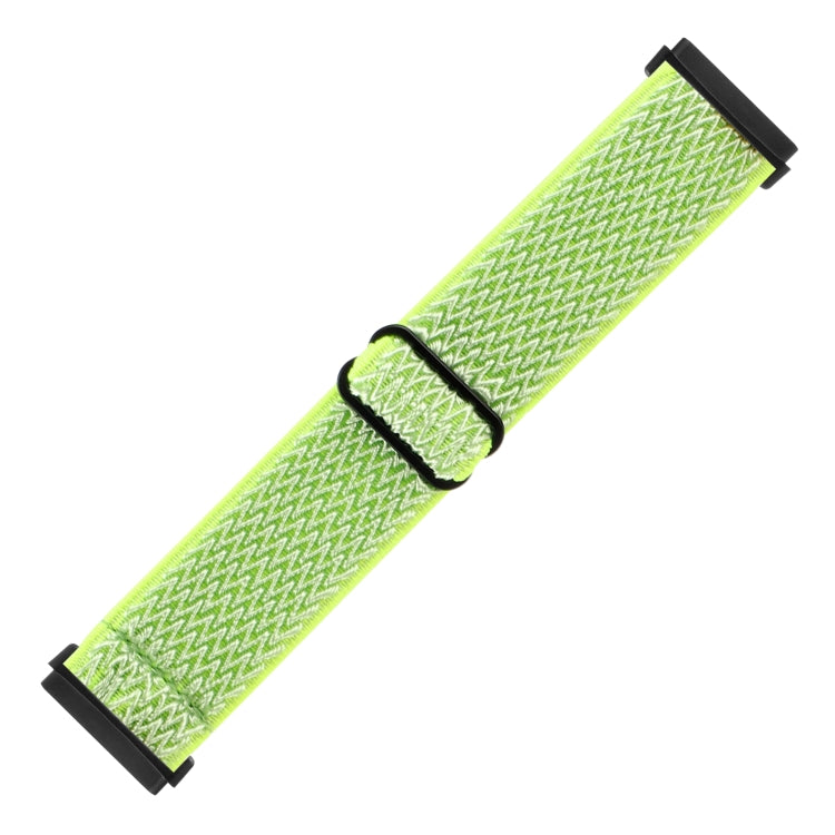 For Fitbit Versa 4 / Sense 2 Universal Wave Nylon Watch Band(Bright Yellow) - Watch Bands by buy2fix | Online Shopping UK | buy2fix