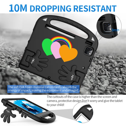 For iPad Air 2022/ 2020 10.9 Love Small Palm Holder EVA Tablet Case(Black) - iPad Air (2022) / (2020) 10.9 Cases by buy2fix | Online Shopping UK | buy2fix