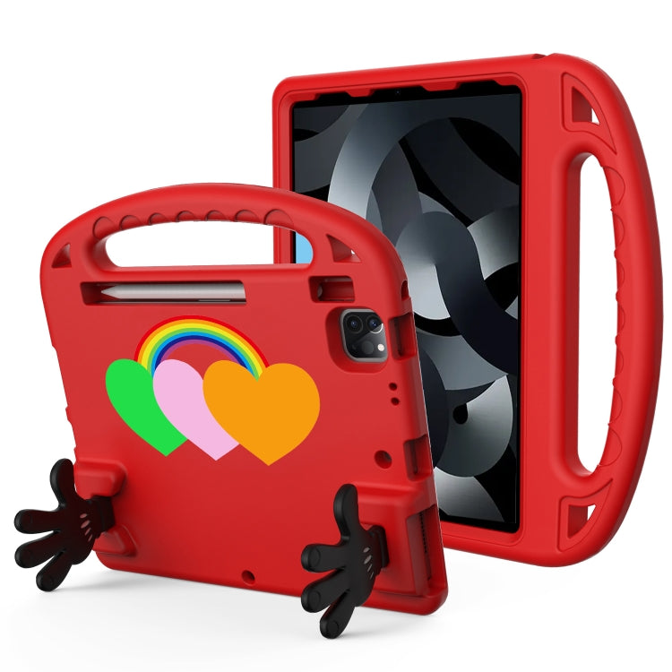 For iPad Air 2022/ 2020 10.9 Love Small Palm Holder EVA Tablet Case(Red) - iPad Air (2022) / (2020) 10.9 Cases by buy2fix | Online Shopping UK | buy2fix