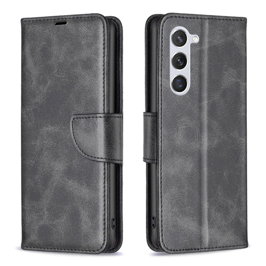 For Samsung Galaxy S23 5G Lambskin Texture Leather Phone Case(Black)