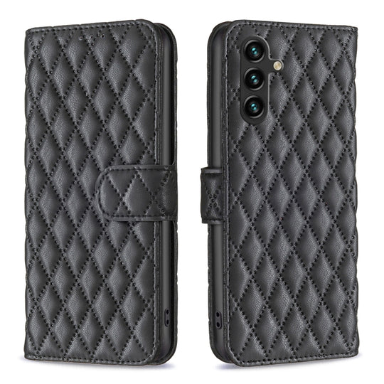 For Samsung Galaxy A14 5G Diamond Lattice Wallet Leather Flip Phone Case(Black)