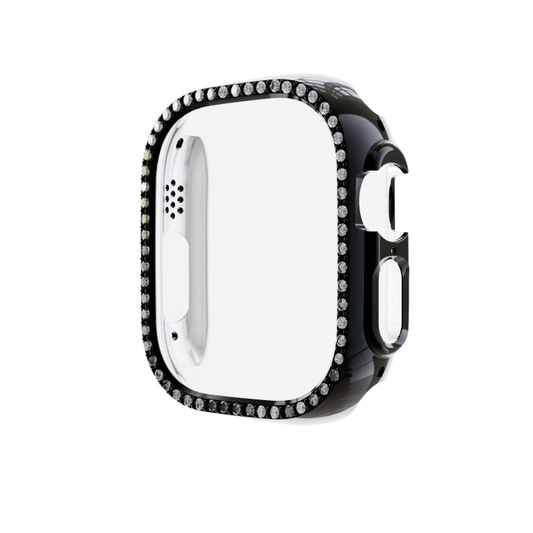 For Apple Watch Ultra 3 / 2 / 1 49mm Diamond Hollow PC Watch Case(Black) by buy2fix