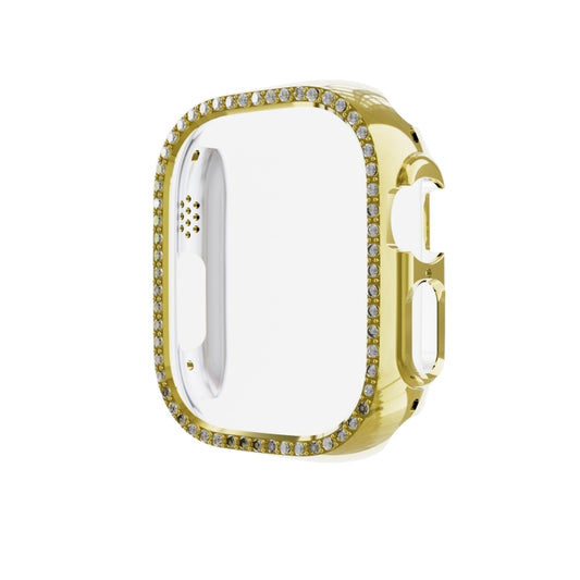 For Apple Watch Ultra 3 / 2 / 1 49mm Diamond Hollow PC Watch Case(Gold) by buy2fix