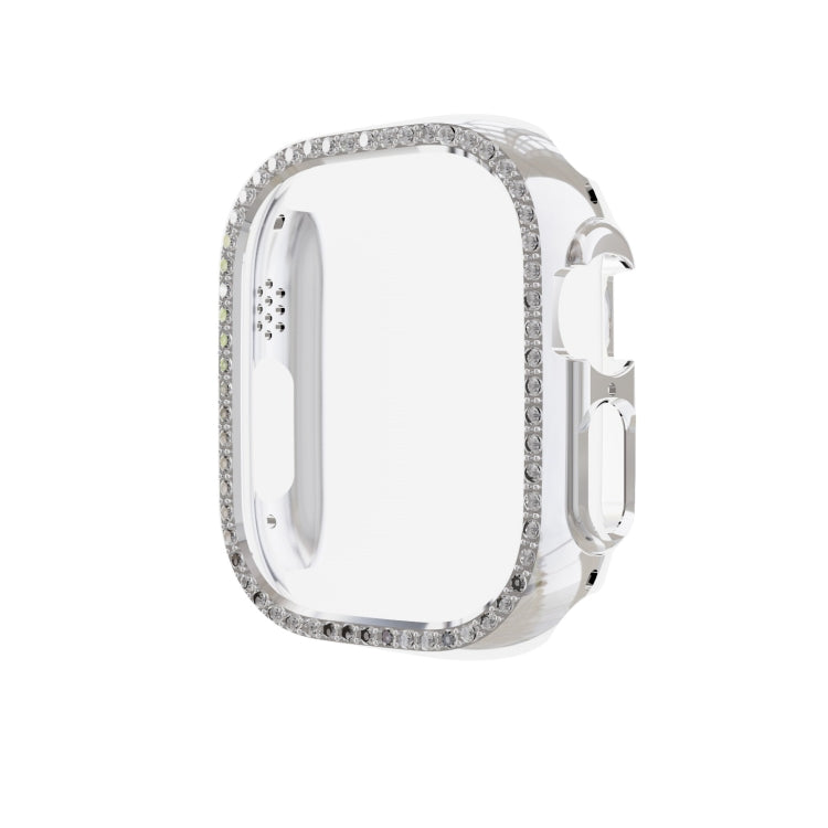 For Apple Watch Ultra 3 / 2 / 1 49mm Diamond Hollow PC Watch Case(Silver) by buy2fix