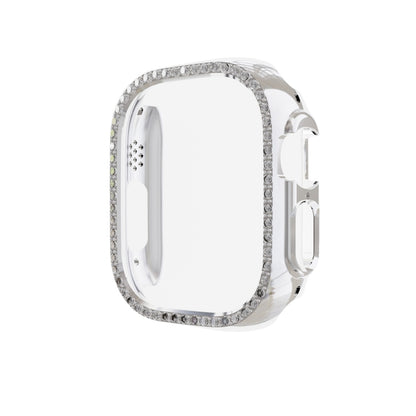 For Apple Watch Ultra 3 / 2 / 1 49mm Diamond Hollow PC Watch Case(Silver) by buy2fix
