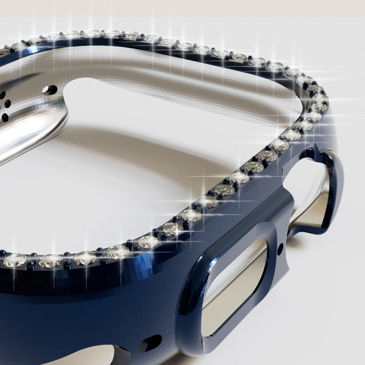 For Apple Watch Ultra 3 / 2 / 1 49mm Diamond Hollow PC Watch Case(Midnight Blue) by buy2fix