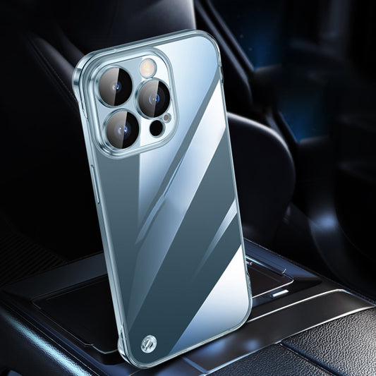 For iPhone 14 Pro Max Electroplating Frameless Clear PC Phone Case(Transparent) by buy2fix