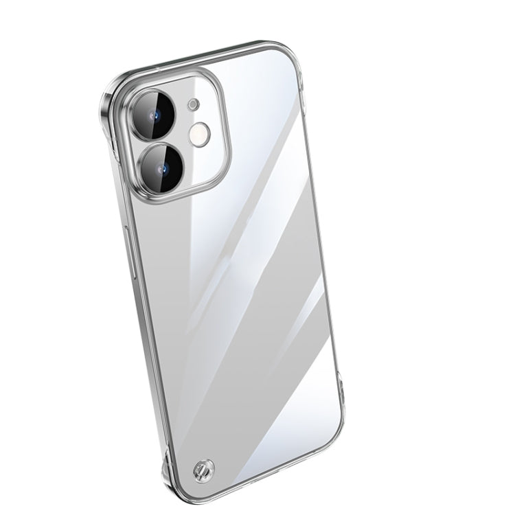 For iPhone 12 Electroplating Frameless Clear PC Phone Case(Transparent) - iPhone 12 / 12 Pro Cases by buy2fix | Online Shopping UK | buy2fix