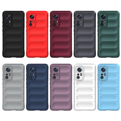 For Xiaomi 12 Magic Shield TPU + Flannel Phone Case(Light Blue) - Xiaomi Cases by buy2fix | Online Shopping UK | buy2fix