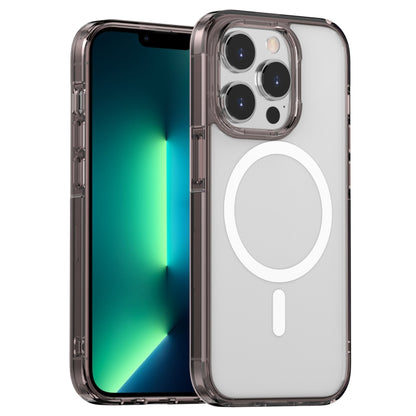 For iPhone 13 Pro Max Aurora Series MagSafe Phone Case(Transparent Black) by buy2fix