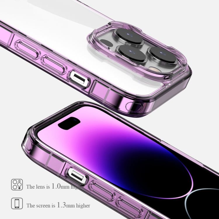 For iPhone 14 Pro Max Aurora Series MagSafe Phone Case(Transparent Purple) - iPhone 14 Pro Max Cases by buy2fix | Online Shopping UK | buy2fix
