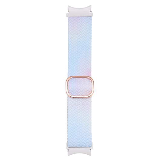 For Samsung Galaxy Watch 5 / Watch 5 Pro / Watch 4 Weave Gradient Color Watch Band(Blue Pink) by buy2fix