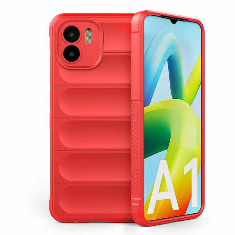 For Xiaomi Redmi A1 4G Global Magic Shield TPU + Flannel Phone Case(Red) - Xiaomi Cases by buy2fix | Online Shopping UK | buy2fix