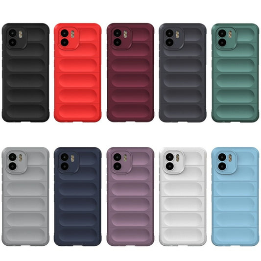For Xiaomi Redmi A1 4G Global Magic Shield TPU + Flannel Phone Case(Black) by buy2fix