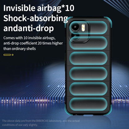 For Xiaomi Redmi A1 4G Global Magic Shield TPU + Flannel Phone Case(Dark Blue) - Xiaomi Cases by buy2fix | Online Shopping UK | buy2fix