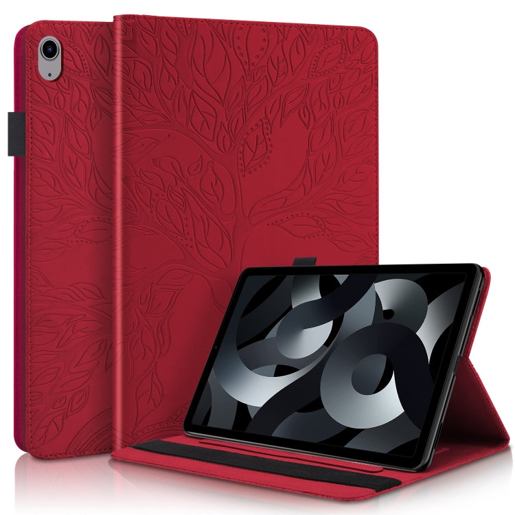 For iPad 2025 / 2022 Life Tree Series Horizontal Flip Leather Case with Holder(Red) - iPad 2025 / 2022 Cases by buy2fix | Online Shopping UK | buy2fix