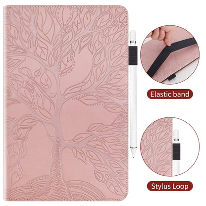 For iPad 2025 / 2022 Life Tree Series Horizontal Flip Leather Case with Holder(Rose Gold) - iPad 2025 / 2022 Cases by buy2fix | Online Shopping UK | buy2fix