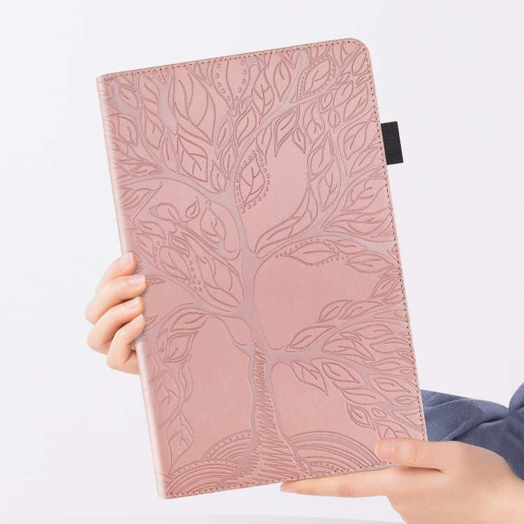 For iPad 2025 / 2022 Life Tree Series Horizontal Flip Leather Case with Holder(Rose Gold) - iPad 2025 / 2022 Cases by buy2fix | Online Shopping UK | buy2fix