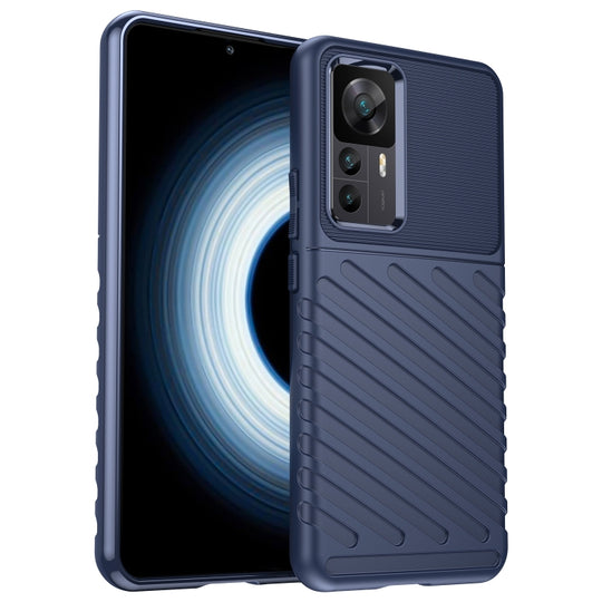 For Xiaomi 12T / 12T Pro / Redmi K50 Ultra Thunderbolt Shockproof TPU Protective Soft Phone Case(Blue)