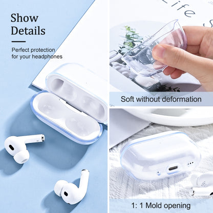 For AirPods Pro 2 Earphone Transparent TPU Protective Case - For AirPods Pro 2 by buy2fix | Online Shopping UK | buy2fix