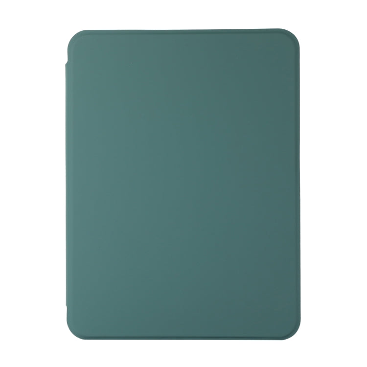 For iPad Air 5 2022 / 4 2020 Acrylic Rotatable Holder Tablet Leather Case(Dark Green) - iPad Air (2022) / (2020) 10.9 Cases by buy2fix | Online Shopping UK | buy2fix