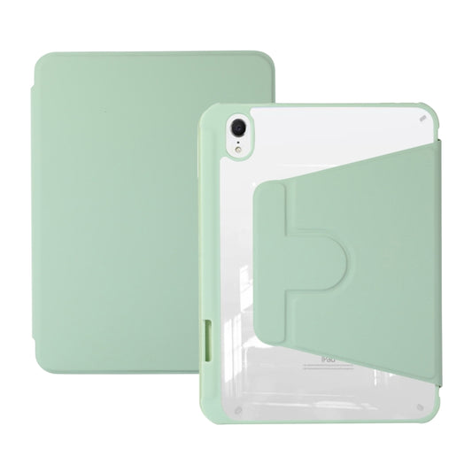 For iPad Air 5 2022 / 4 2020 Acrylic Rotatable Holder Tablet Leather Case(Green) - iPad Air (2022) / (2020) 10.9 Cases by buy2fix | Online Shopping UK | buy2fix
