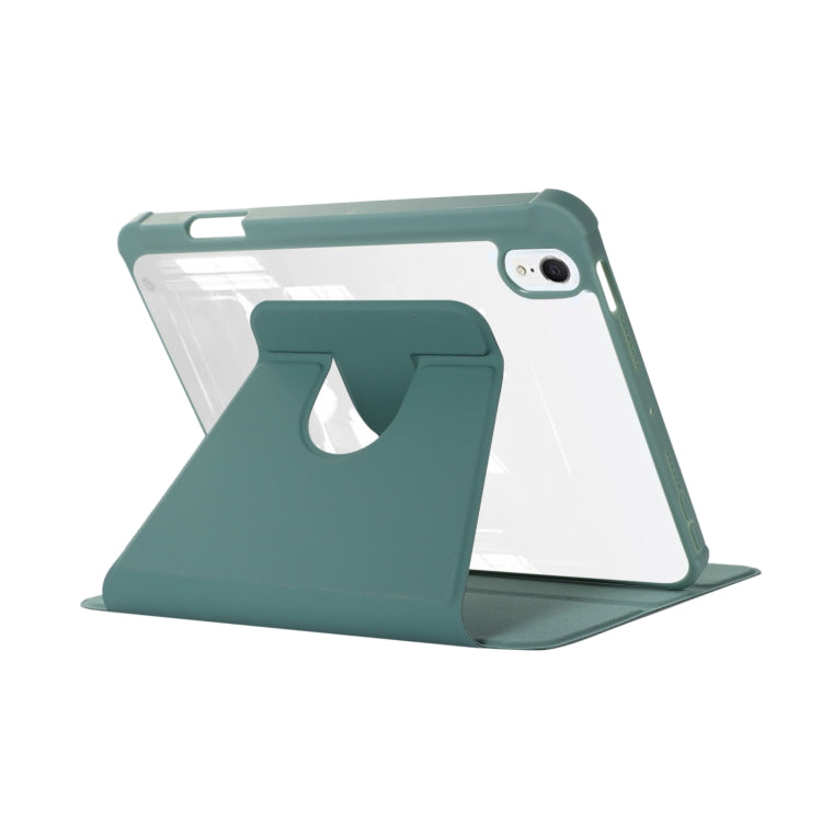 For iPad Air 5 2022 / 4 2020 Acrylic Rotatable Holder Tablet Leather Case(Light Blue) - iPad Air (2022) / (2020) 10.9 Cases by buy2fix | Online Shopping UK | buy2fix