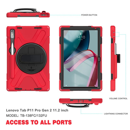 For Lenovo Pad Pro 11.2 2022 TB-138FC/132FU Silicone + PC Protective Tablet Case(Red) - Lenovo by buy2fix | Online Shopping UK | buy2fix
