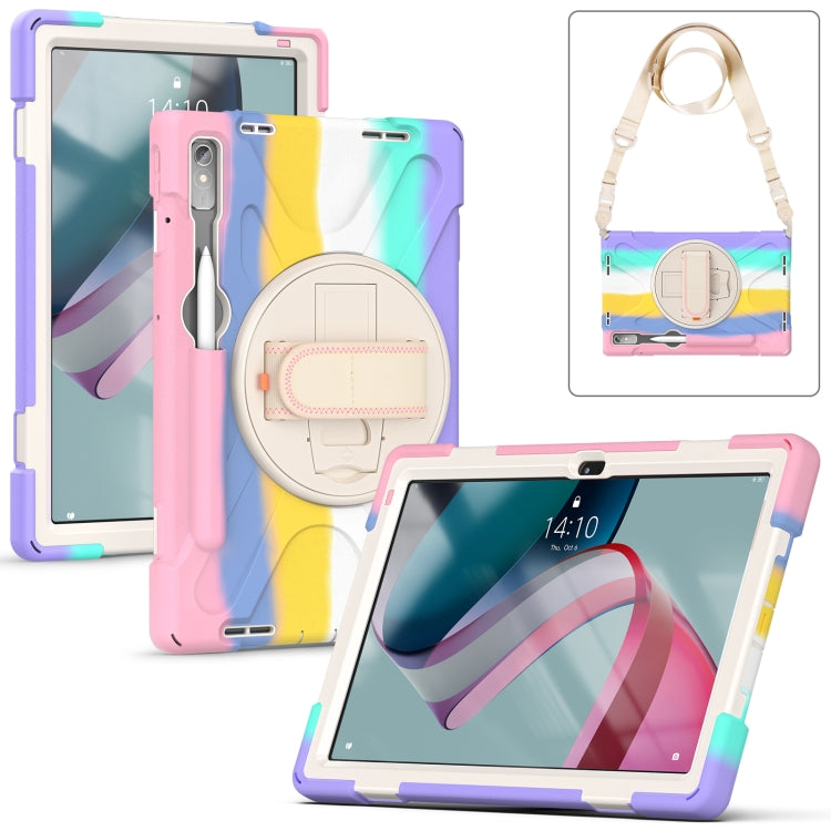 For Lenovo Pad Pro 11.2 2022 TB-138FC/132FU Silicone + PC Protective Tablet Case(Colorful Pink) - Lenovo by buy2fix | Online Shopping UK | buy2fix