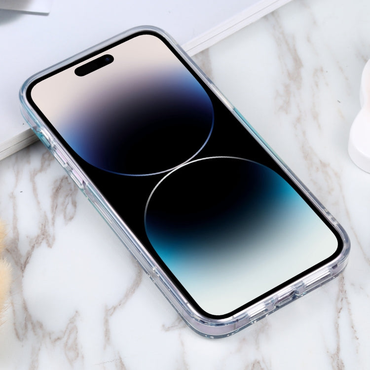 For iPhone 14 Pro Max DFANS DESIGN Golden Diamond TPU+PC Phone Case(Blue) - iPhone 14 Pro Max Cases by DFANS DESIGN | Online Shopping UK | buy2fix