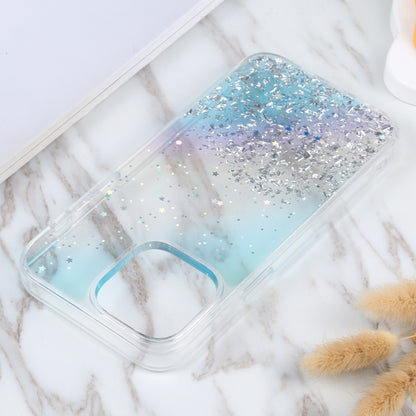 For iPhone 14 Pro Max DFANS DESIGN Golden Diamond TPU+PC Phone Case(Blue) - iPhone 14 Pro Max Cases by DFANS DESIGN | Online Shopping UK | buy2fix