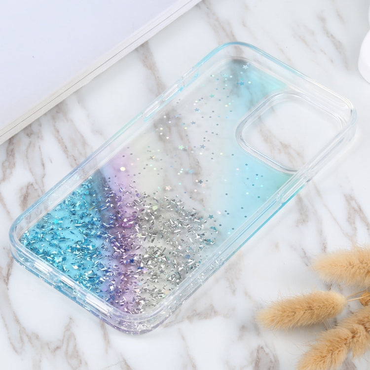 For iPhone 14 Pro Max DFANS DESIGN Golden Diamond TPU+PC Phone Case(Blue) - iPhone 14 Pro Max Cases by DFANS DESIGN | Online Shopping UK | buy2fix