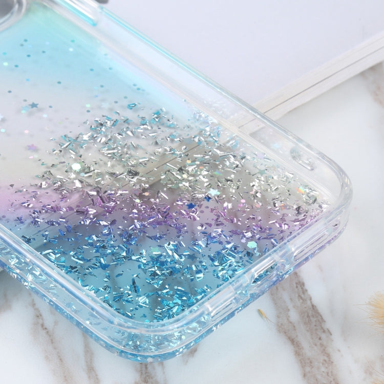 For iPhone 14 Pro DFANS DESIGN Golden Diamond TPU+PC Phone Case(Blue) - iPhone 14 Pro Cases by DFANS DESIGN | Online Shopping UK | buy2fix