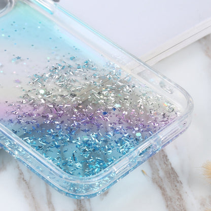 For iPhone 14 Pro DFANS DESIGN Golden Diamond TPU+PC Phone Case(Blue) - iPhone 14 Pro Cases by DFANS DESIGN | Online Shopping UK | buy2fix