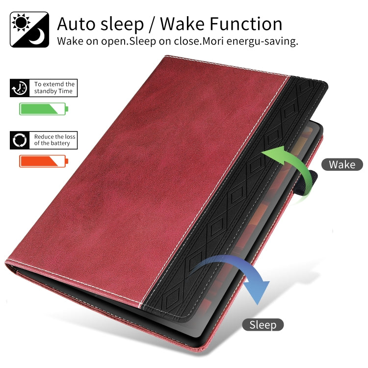 For iPad 2025 / 2022 Splicing Series Tablet PC Leather Case(Red) - iPad 2025 / 2022 Cases by buy2fix | Online Shopping UK | buy2fix