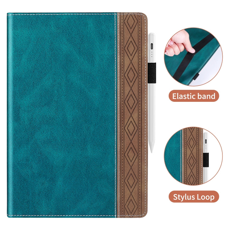 For iPad 2025 / 2022 Splicing Series Tablet PC Leather Case(Dark Green) - iPad 2025 / 2022 Cases by buy2fix | Online Shopping UK | buy2fix
