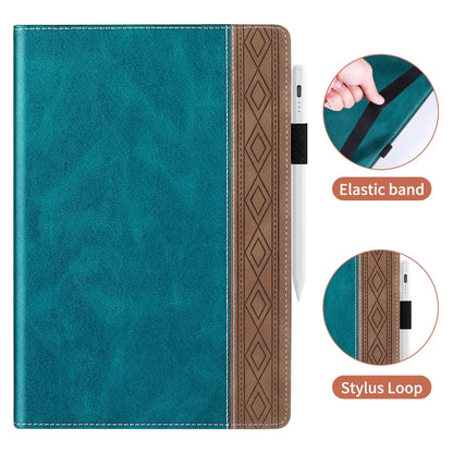 For iPad 2025 / 2022 Splicing Series Tablet PC Leather Case(Dark Green) - iPad 2025 / 2022 Cases by buy2fix | Online Shopping UK | buy2fix