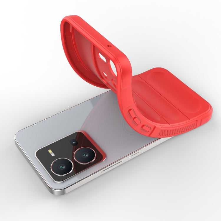 For vivo V25 5G Global Magic Shield TPU + Flannel Phone Case(Dark Green) - vivo Cases by buy2fix | Online Shopping UK | buy2fix