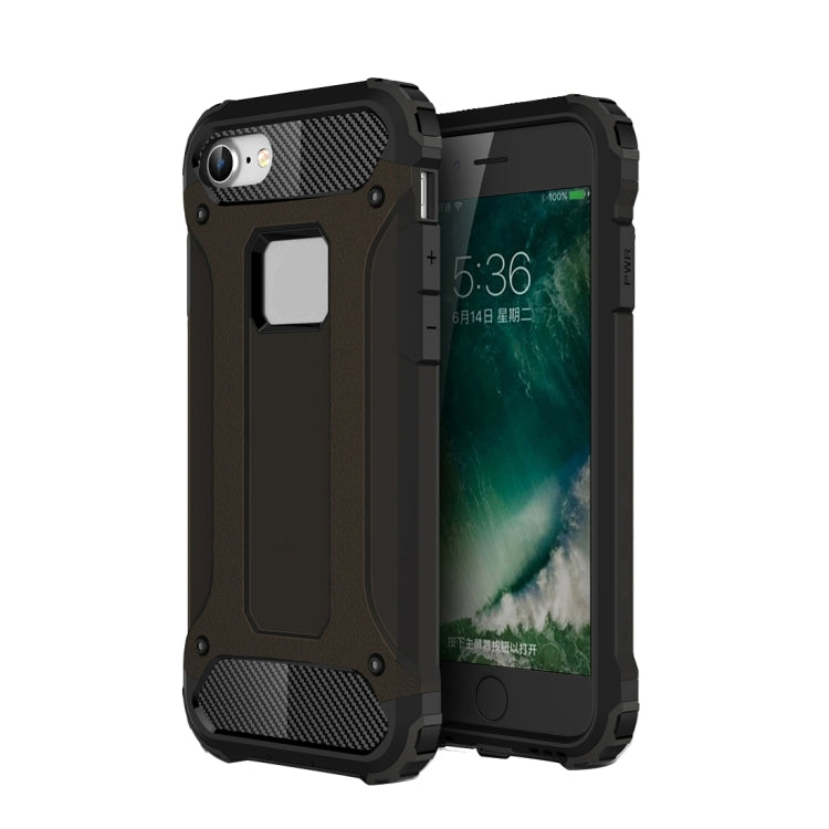 For iPhone 8 Magic Armor TPU + PC Combination Phone Case(Black) by buy2fix