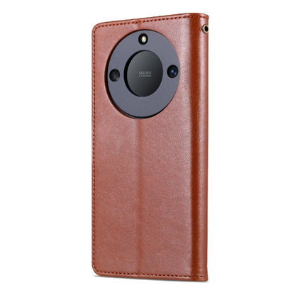 For Honor X40 AZNS Sheepskin Texture Flip Leather Phone Case(Brown) - Honor Cases by AZNS | Online Shopping UK | buy2fix