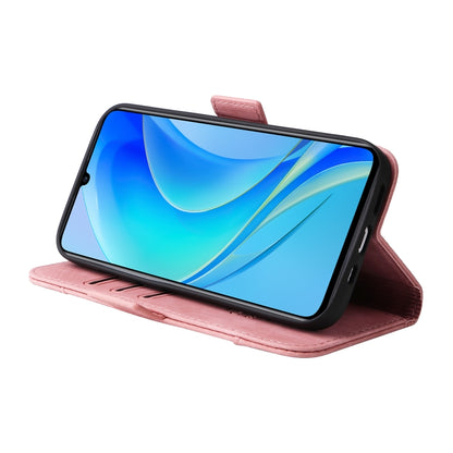 For Huawei nova Y70 / Y70 Plus / Enjoy 50 BETOPNICE Dual-side Buckle Leather Phone Case(Pink) - Huawei Cases by BETOPNICE | Online Shopping UK | buy2fix
