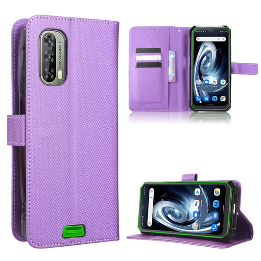 For Blackview BV7100 Diamond Texture Leather Phone Case(Purple) - More Brand by buy2fix | Online Shopping UK | buy2fix