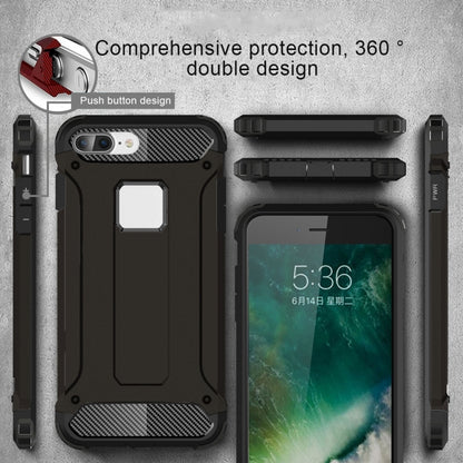 For iPhone 8 Plus Magic Armor TPU + PC Combination Phone Case(Black) by buy2fix
