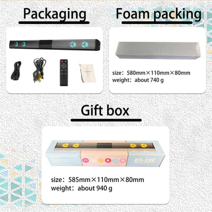 BS-28E RGB Colorful Atmosphere Light Bluetooth Speaker - Desktop Speaker by buy2fix | Online Shopping UK | buy2fix