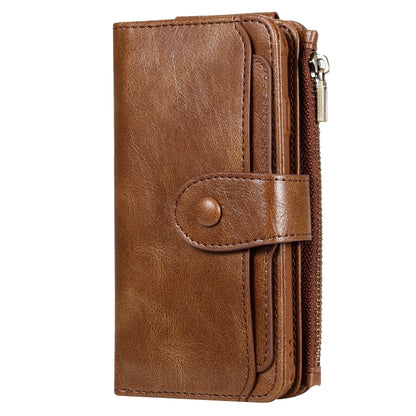 For iPhone 6 / 7 / 8 Multifunctional Retro Detachable Magnetic Horizontal Flip Leather Case with Card Slots & Holder & Wallet & Photo Frame(Brown) - More iPhone Cases by buy2fix | Online Shopping UK | buy2fix