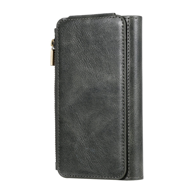 For iPhone X / XS Multifunctional Retro Detachable Magnetic Horizontal Flip Leather Case with Card Slots & Holder & Wallet & Photo Frame(Dark Green) - More iPhone Cases by buy2fix | Online Shopping UK | buy2fix